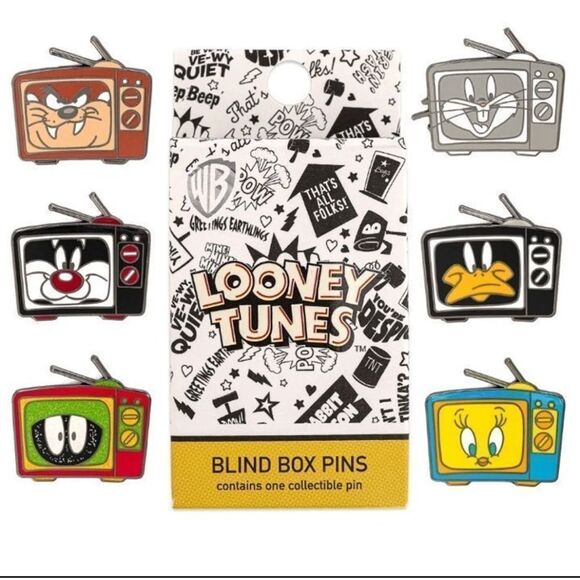 Loungefly Looney Tunes Character TV Blind Box Enamel Pin - Surprise! - Picture 1 of 7
